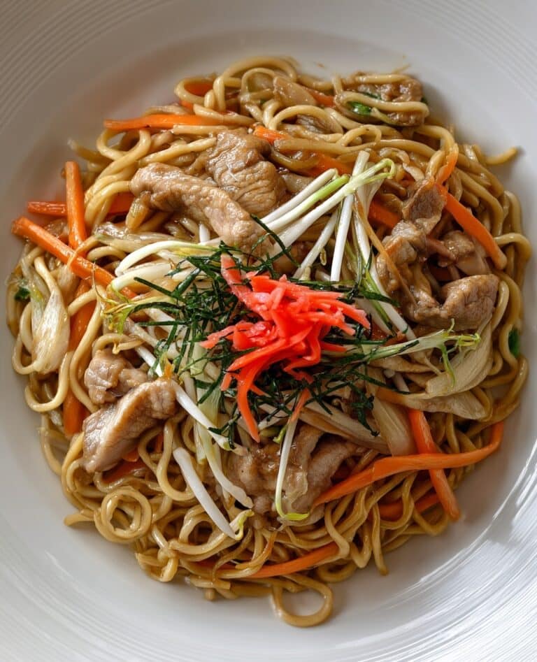 Stir-fried Noodles with Chicken and Vegetables Recipe