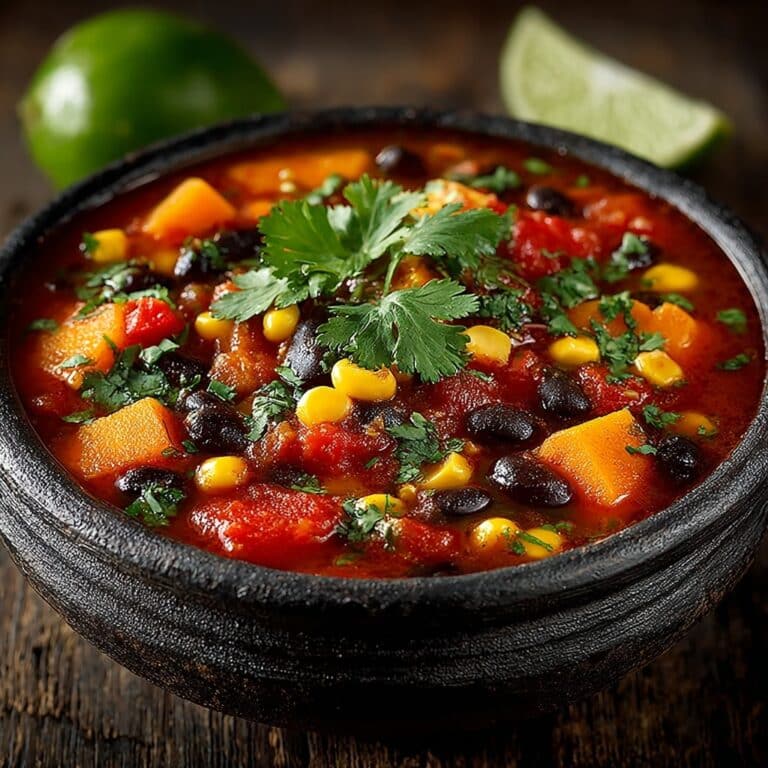 Slow Cooker Vegetarian Sweet Potato Chili Recipe