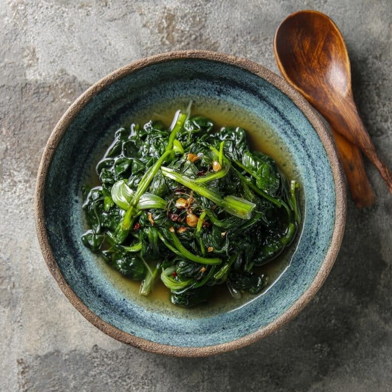 Molokhia with Beef and Spiced Garlic Butter Recipe