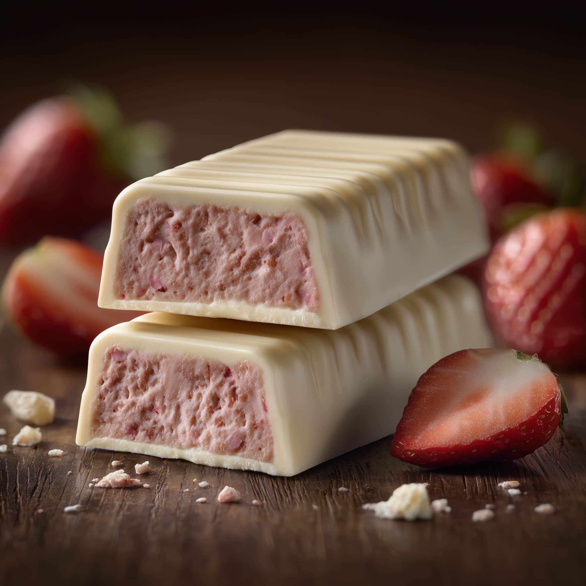 Strawberry White Chocolate Gooey Bars Recipe - Recipe Image
