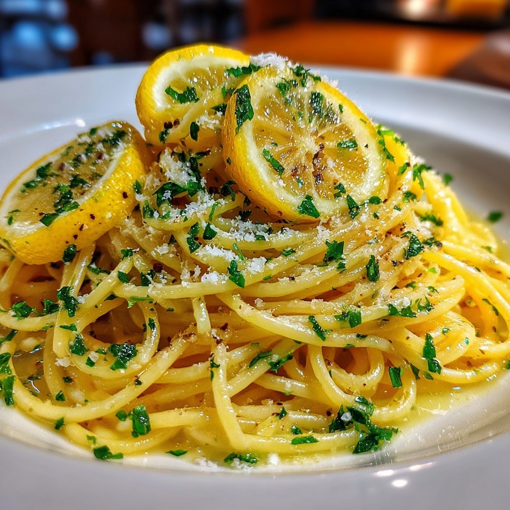 Creamy Lemon Pasta Recipe - Recipe Image