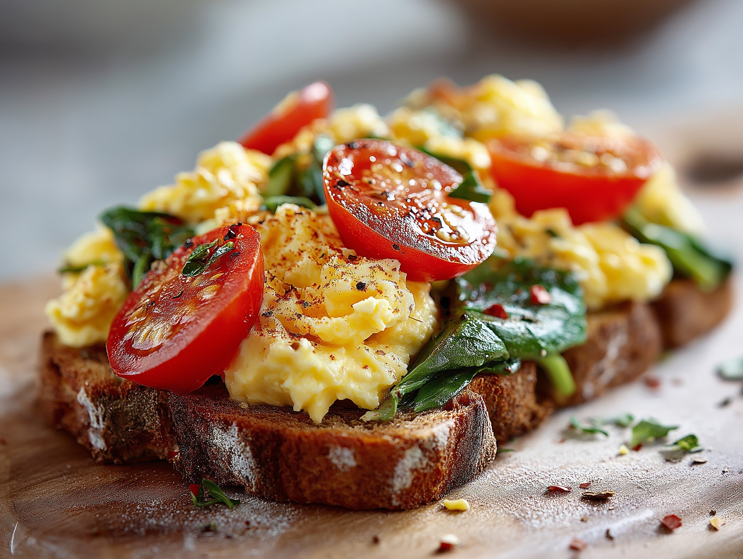 Prawn and Egg on Toast Recipe - Recipe Image