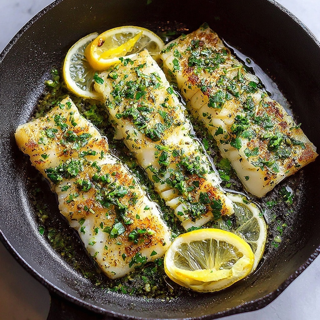 Pan Fry Tilapia with Pesto Cream Sauce Recipe - Recipe Image