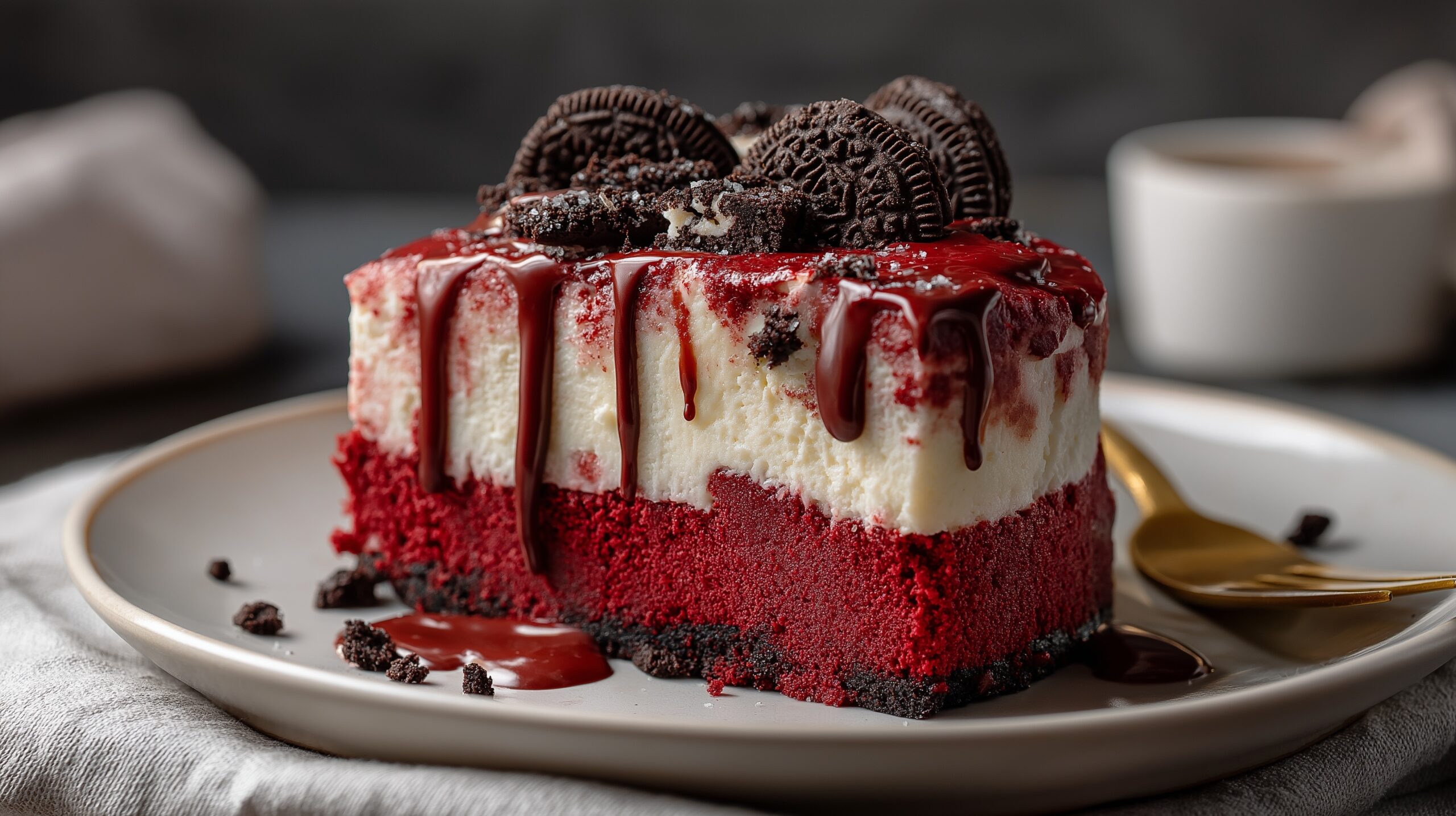 Red Velvet Cheesecake Brownies Recipe - Recipe Image