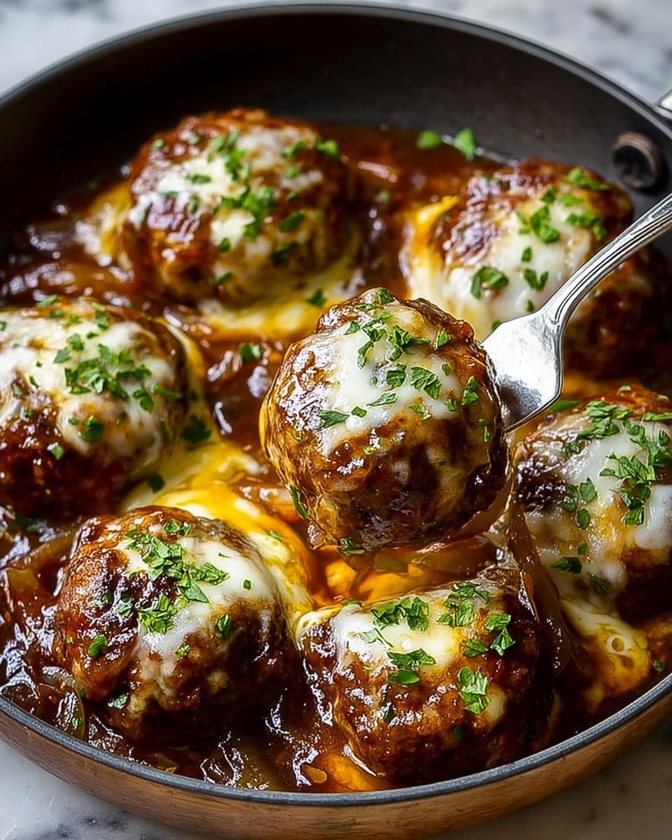 French Onion Meatballs: A Delicious & Easy Recipe - Recipe Image