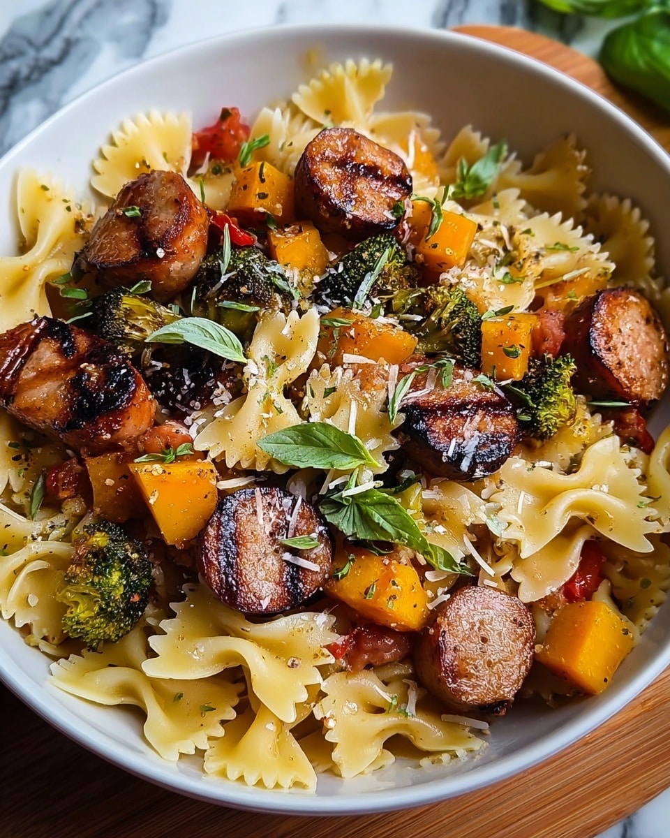 Sausage Pasta with Roasted Butternut Squash Recipe - Recipe Image