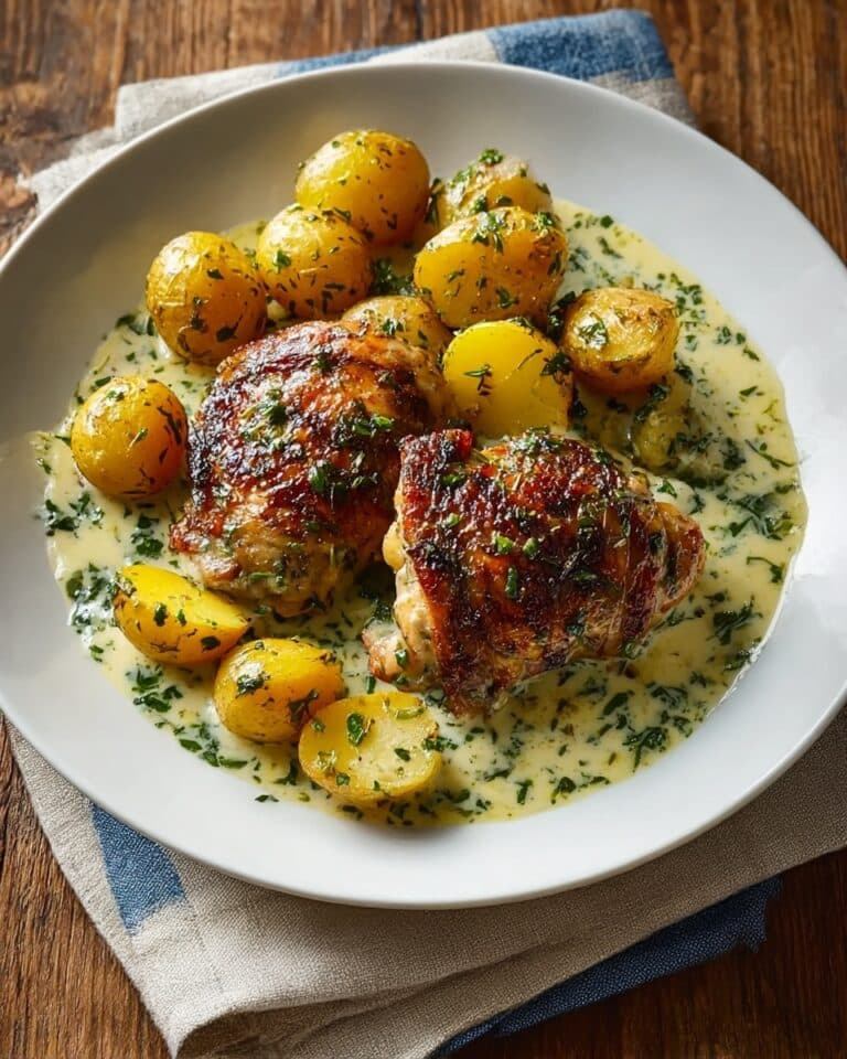 Garlic Parmesan Chicken and Potatoes Recipe