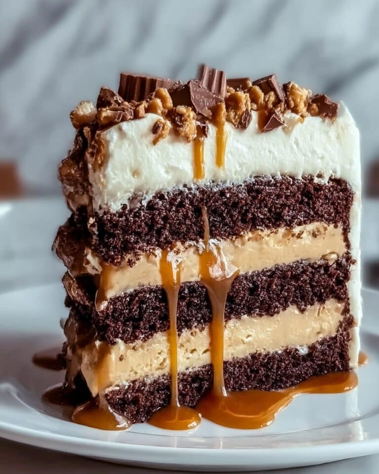 Irresistible Chocolate Caramel Toffee Crunch Cake Recipe