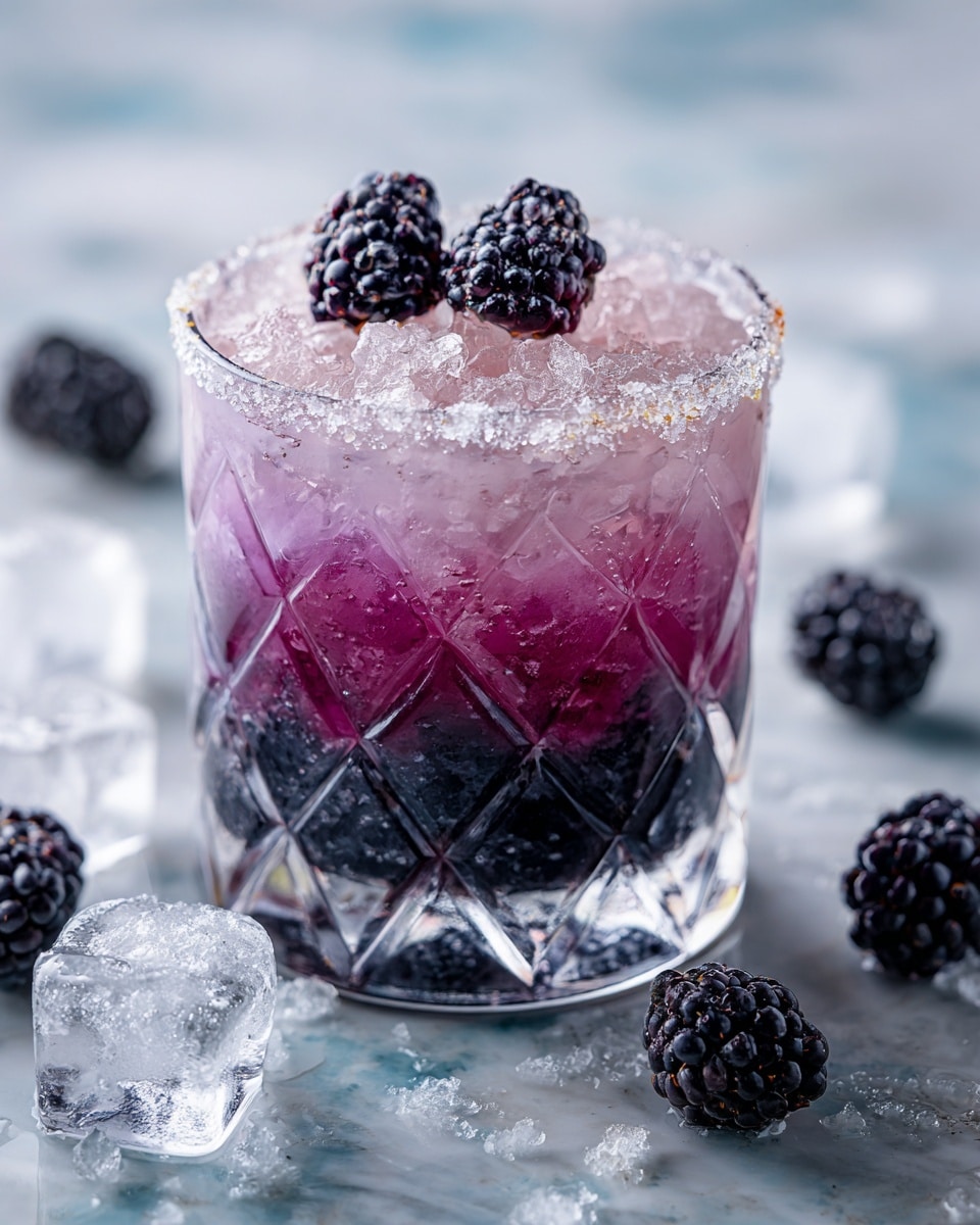 Blackberries and Cream Margarita Recipe - Recipe Image
