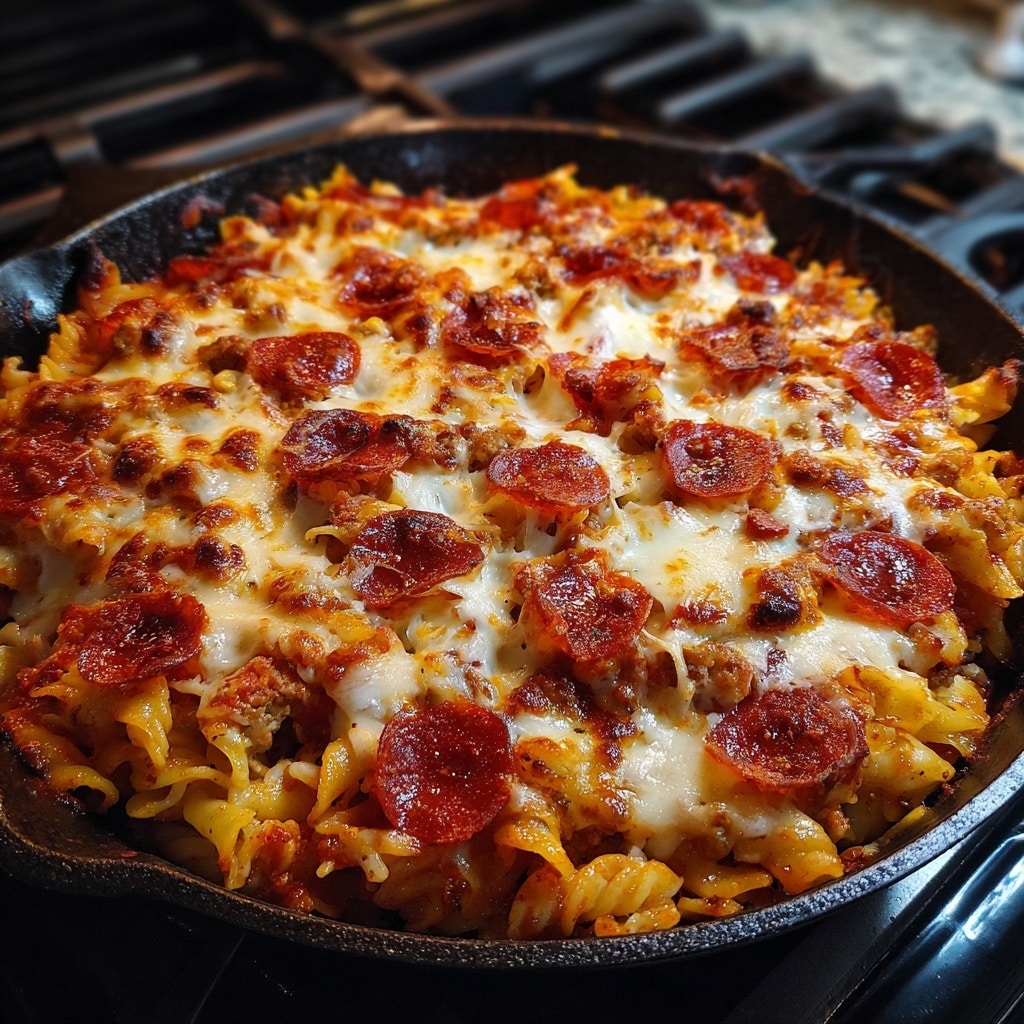 Crockpot Pizza Pasta Recipe - Recipe Image