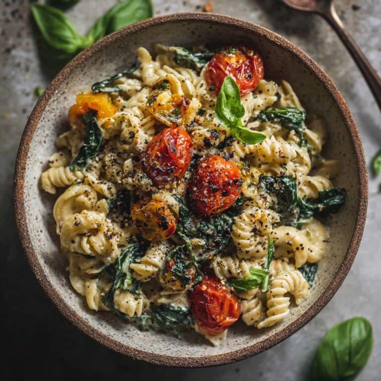 Roasted Tomato and Garlic Ricotta Pasta Recipe