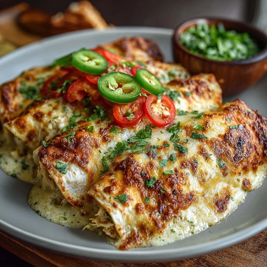 Amazing 20-Minute Green Chile Chicken Enchiladas Recipe - Recipe Image