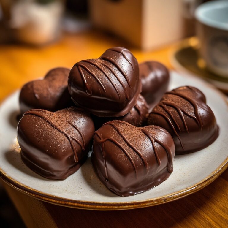 Chocolate Covered Cookie Dough Hearts Recipe