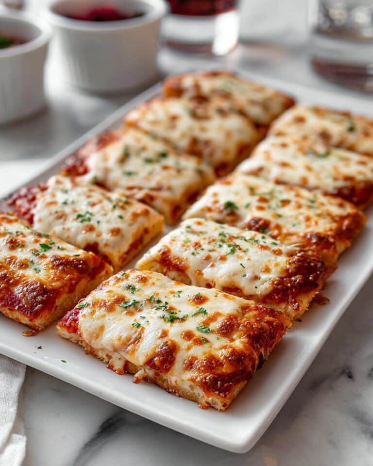 Cheesy Pizza Hut Cheese Sticks with Garlic Marinara Dip Recipe