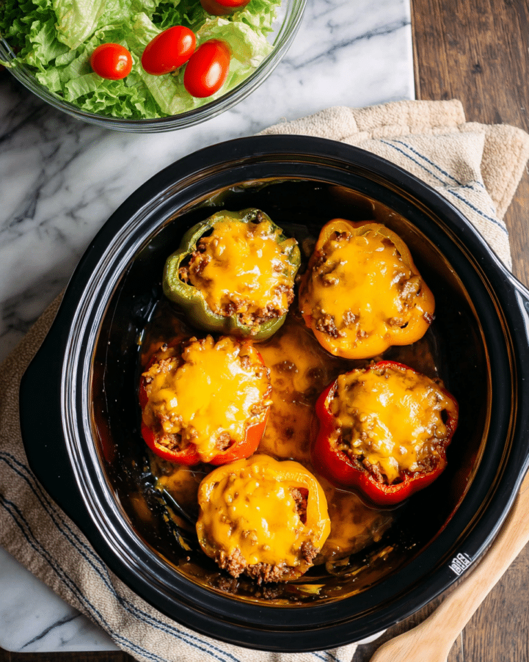 Slow Cooker Taco Stuffed Peppers Recipe