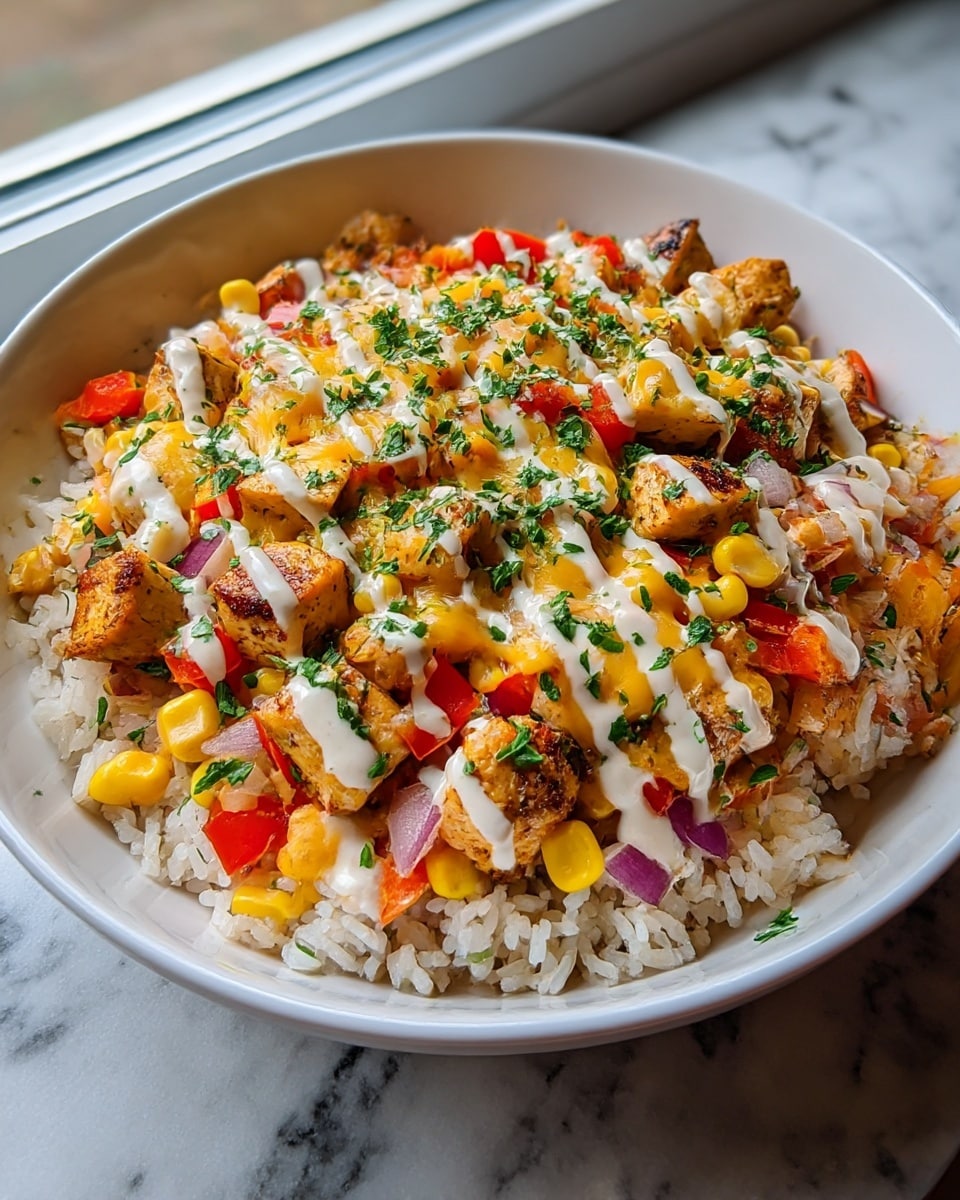 One-Pot Cheesy Southwest Chicken & Rice Recipe - Recipe Image