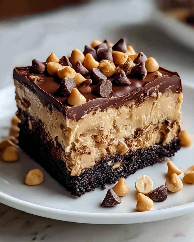 Chocolate Peanut Butter Poke Cake Recipe