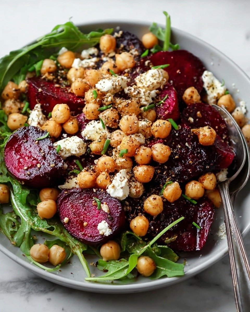 Chickpea, Beet, and Feta Salad Recipe - Recipe Image
