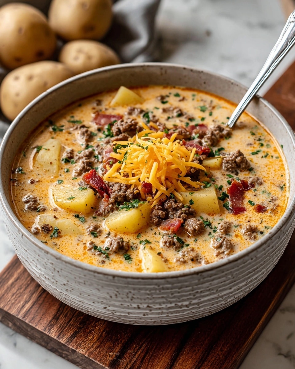 Easy Cheeseburger Soup: The Ultimate Comfort Food Recipe - Recipe Image
