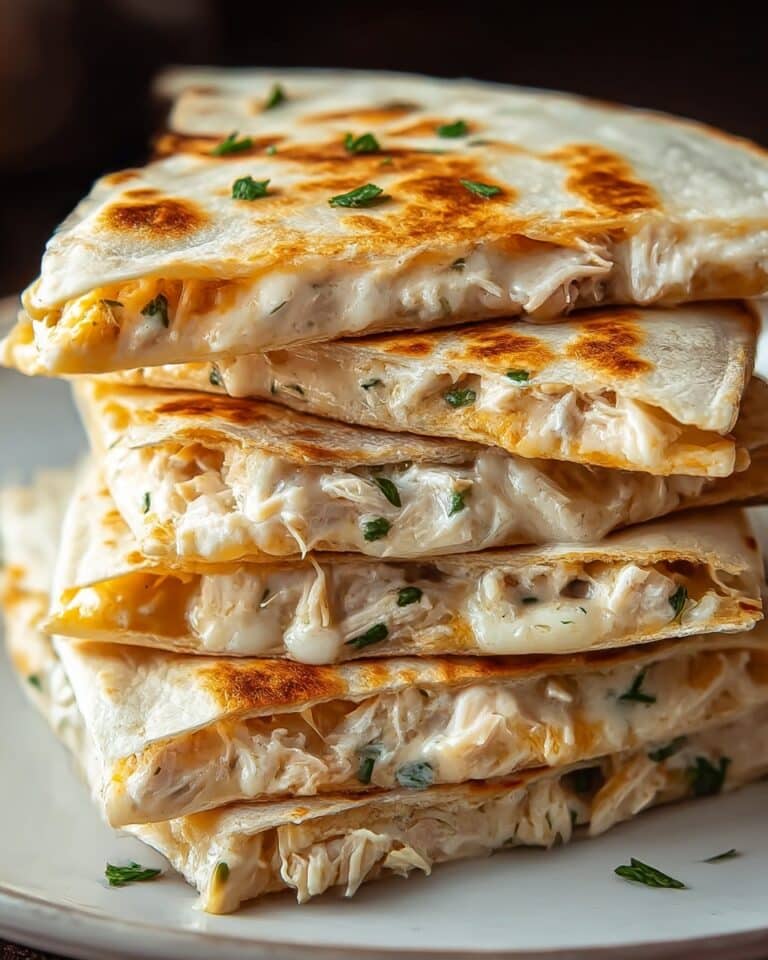 High Protein Chicken Ranch Quesadilla Recipe