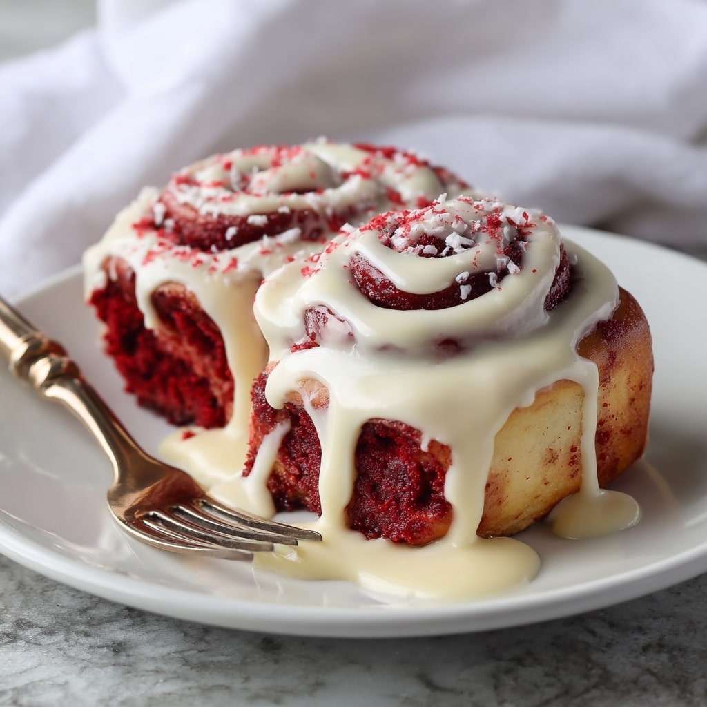 Red Velvet Cinnamon Rolls Recipe - Recipe Image