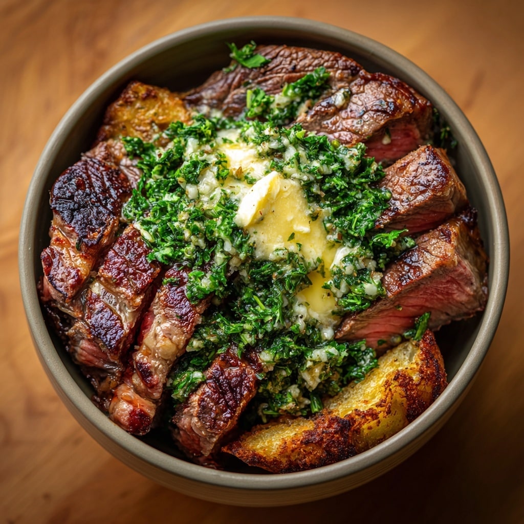 Beefy Garlic Butter Bowl Recipe - Recipe Image