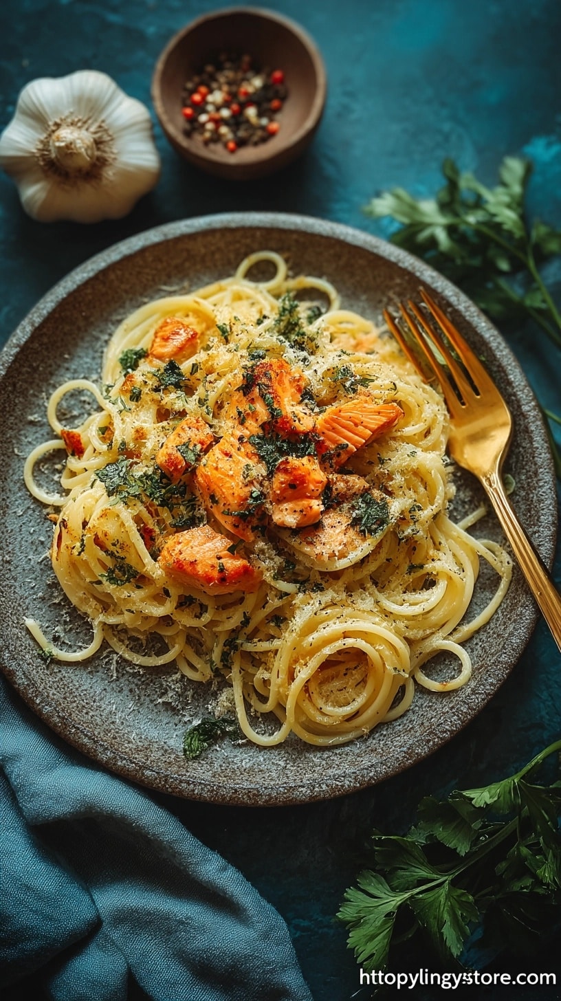 Sharing Platter Linguine with Prawn Pil Pil, Burst Cherry Tomatoes & Charred Lemon Recipe - Recipe Image