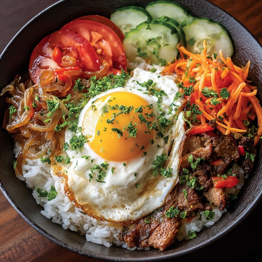 Mushroom and Egg Donburi Recipe - Recipe Image