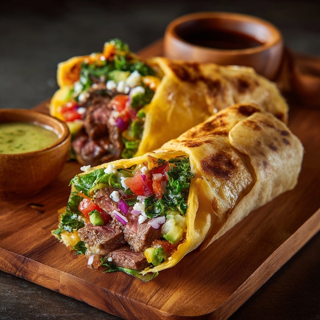 Steak and Egg Breakfast Burrito Recipe - Recipe Image