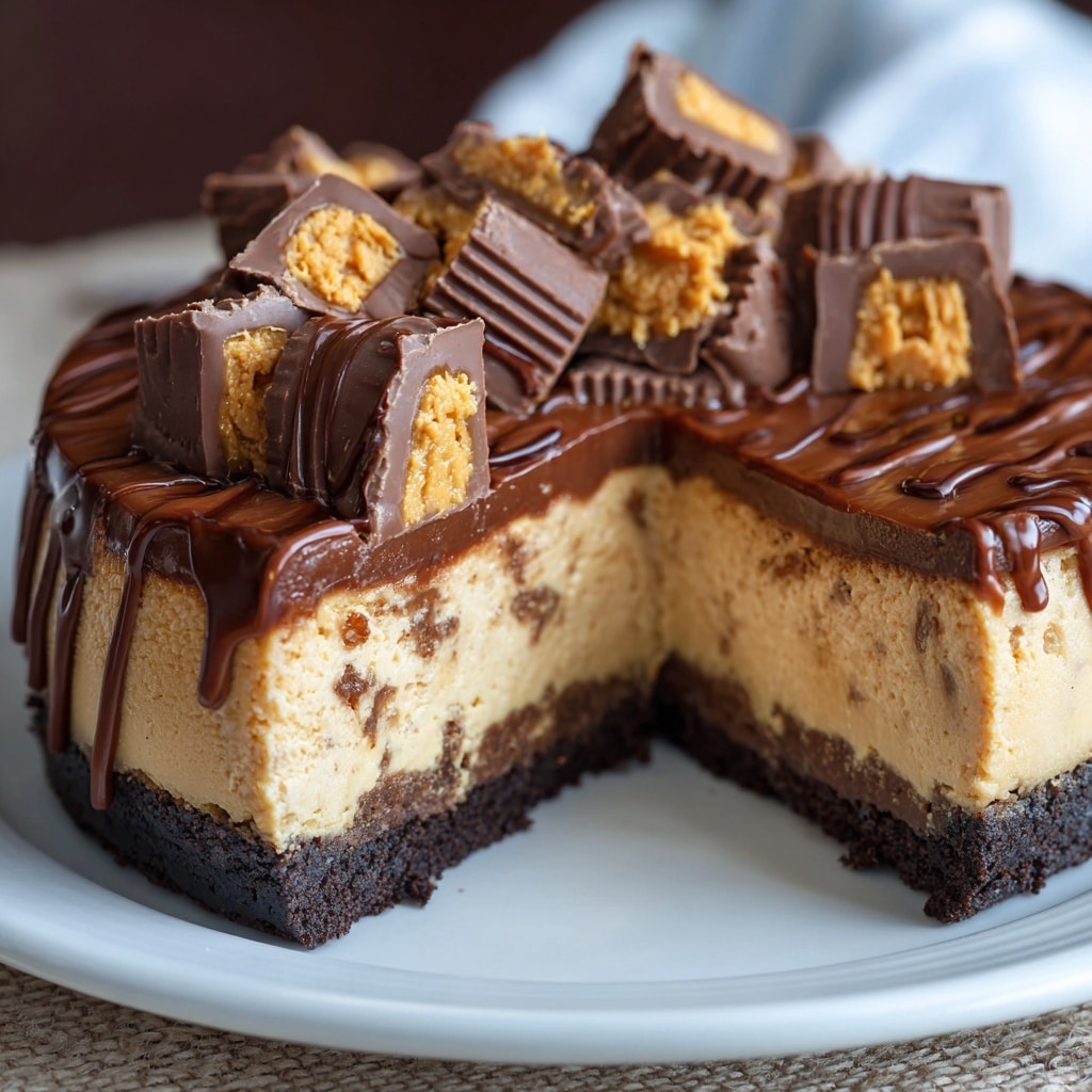 Reese's Peanut Butter Cup Cheesecake Recipe - Recipe Image
