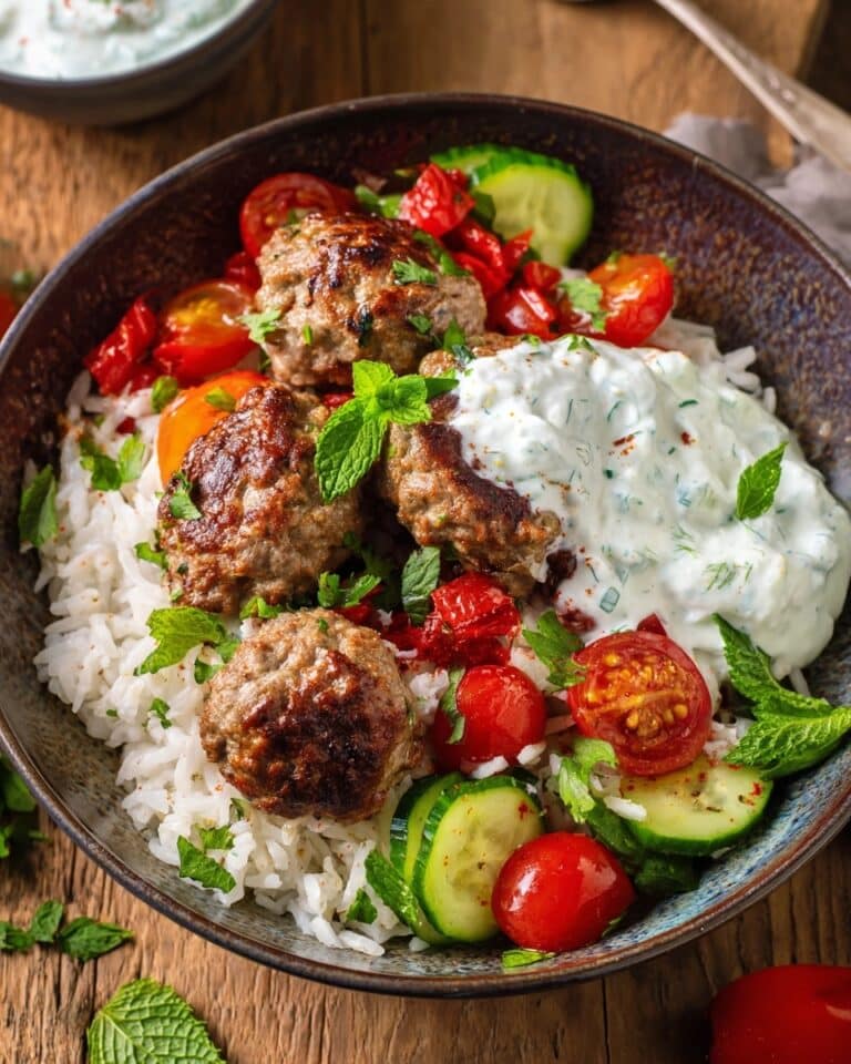 Feta & Lamb Meatball Bake Recipe