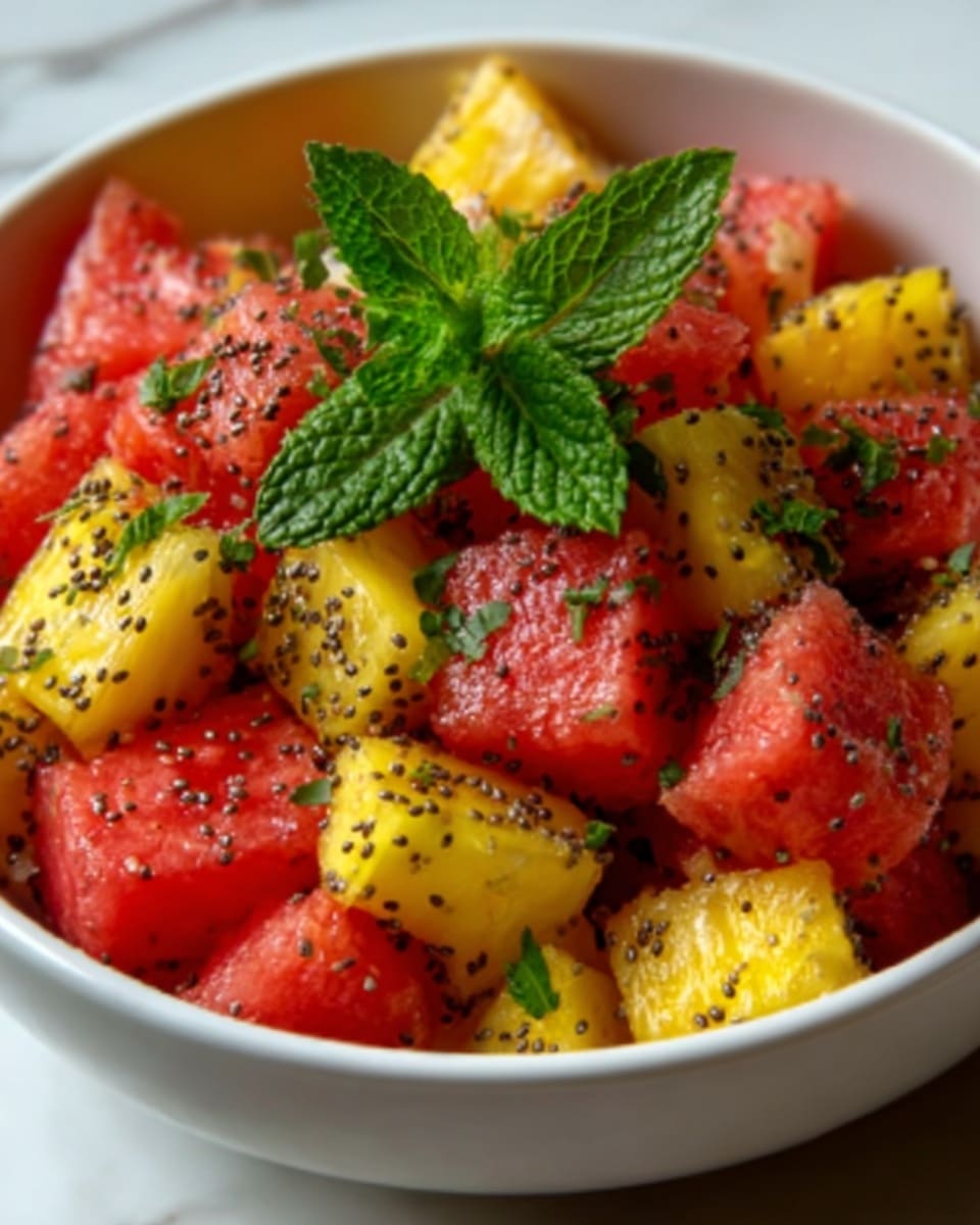 Watermelon Pineapple Salad: A Refreshing Summer Delight Recipe - Recipe Image