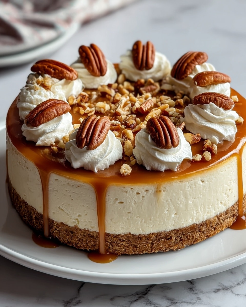 Browned Butter Pecan Cheesecake Recipe - Recipe Image