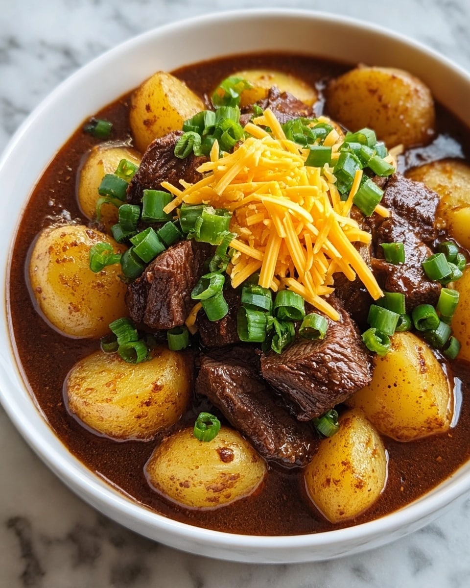 Crockpot Steak Potato Bake Recipe - Recipe Image