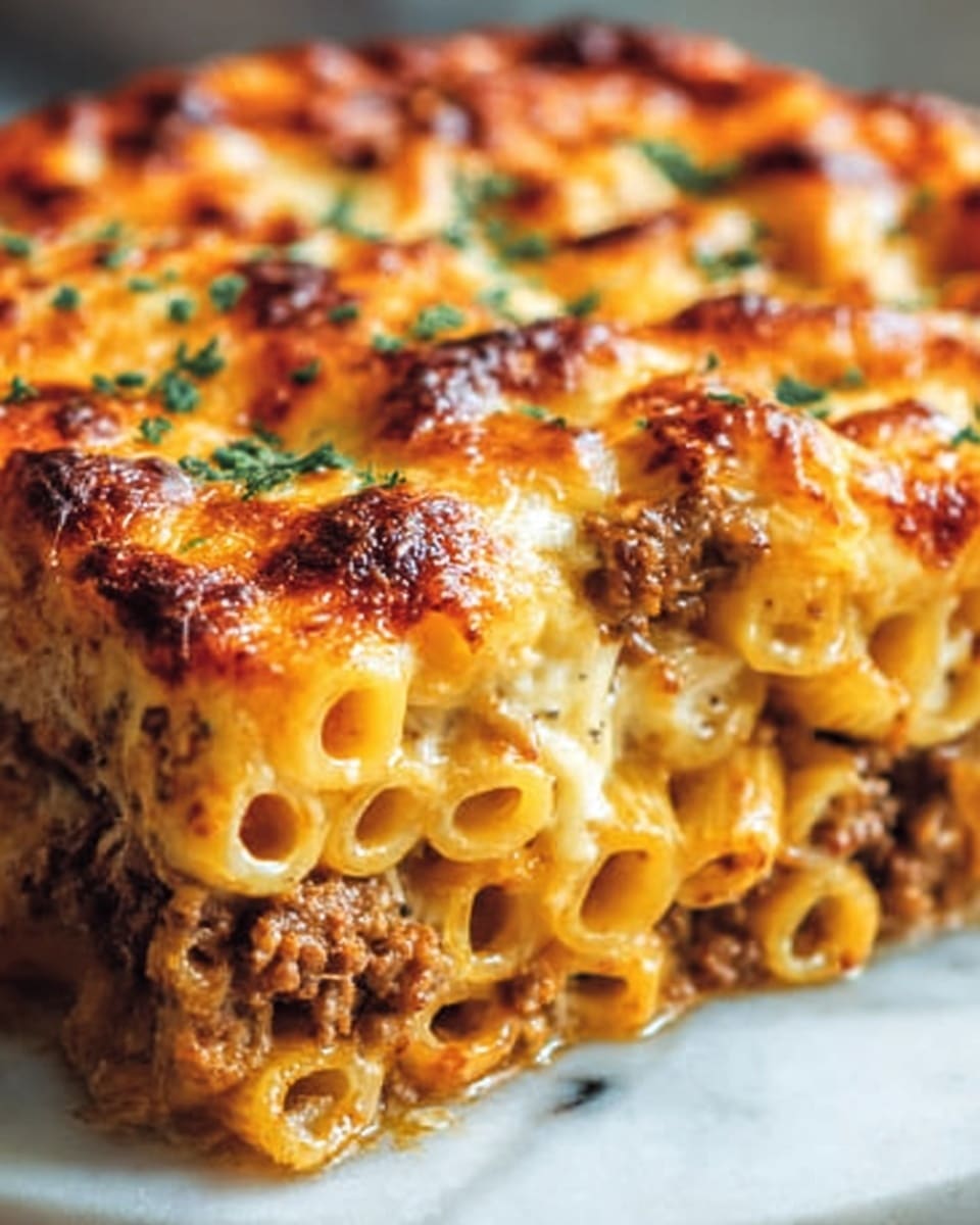 Creamy Baked Mac and Cheese Casserole Recipe - Recipe Image