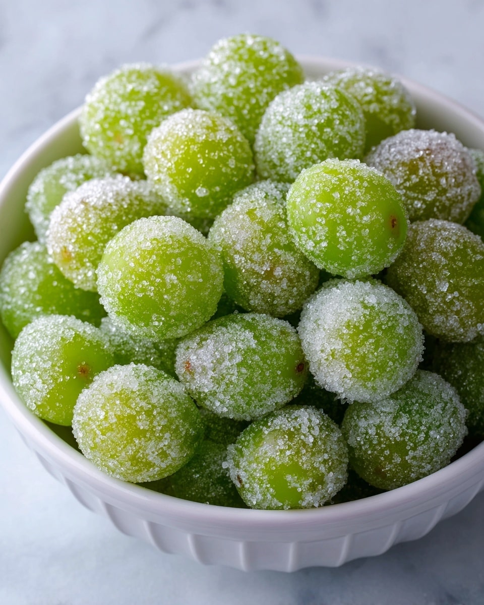 3-Ingredient Frozen Candied Grapes Recipe - Recipe Image