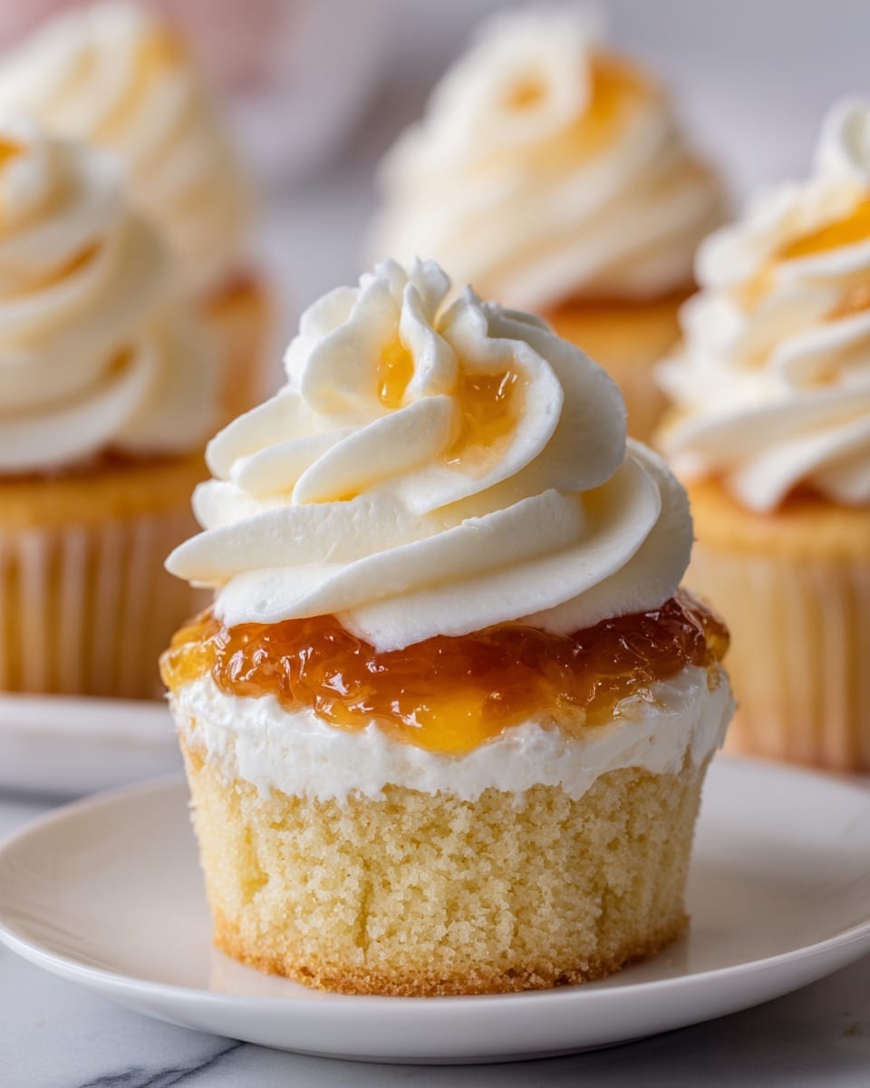Honey Peach Cream Cheese Cupcakes That Scream Summer Delight Recipe - Recipe Image