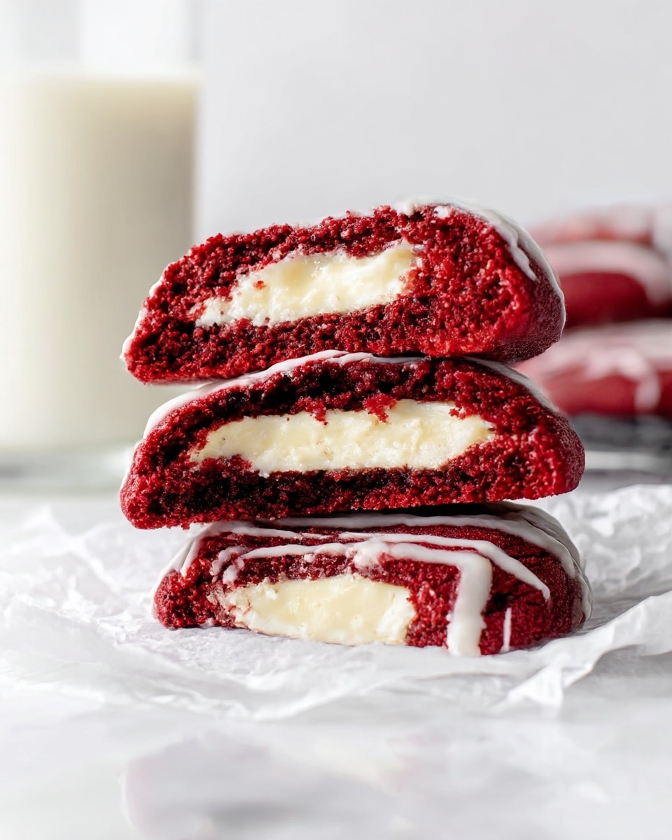 Red Velvet Cheesecake Cookies Recipe - Recipe Image