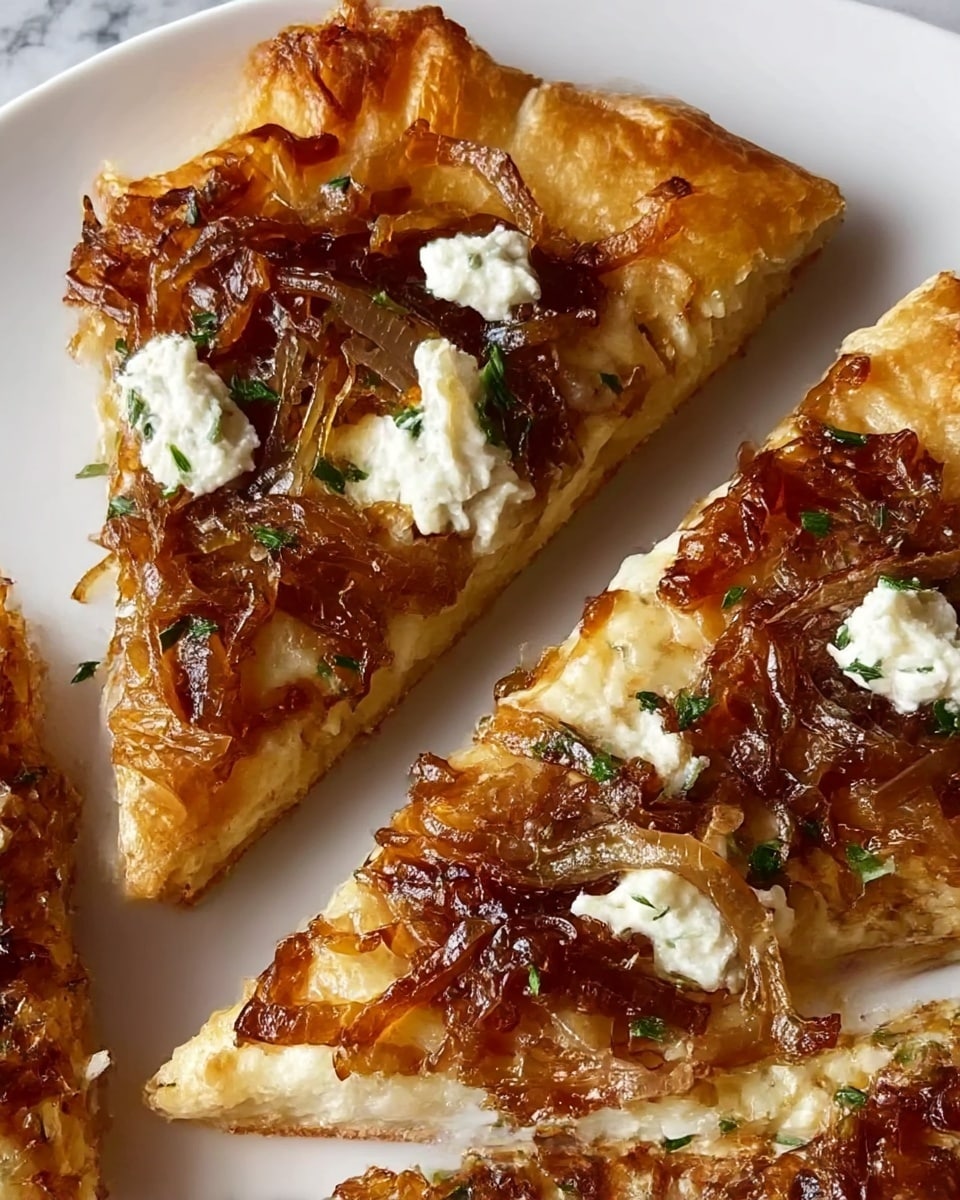 Caramelized Onion and Goat Cheese Tarts Recipe - Recipe Image