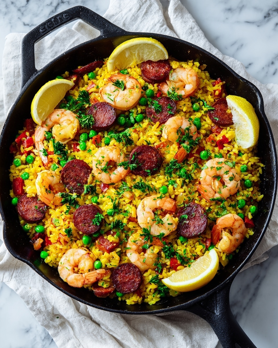 Shrimp & Chorizo Paella Recipe - Recipe Image